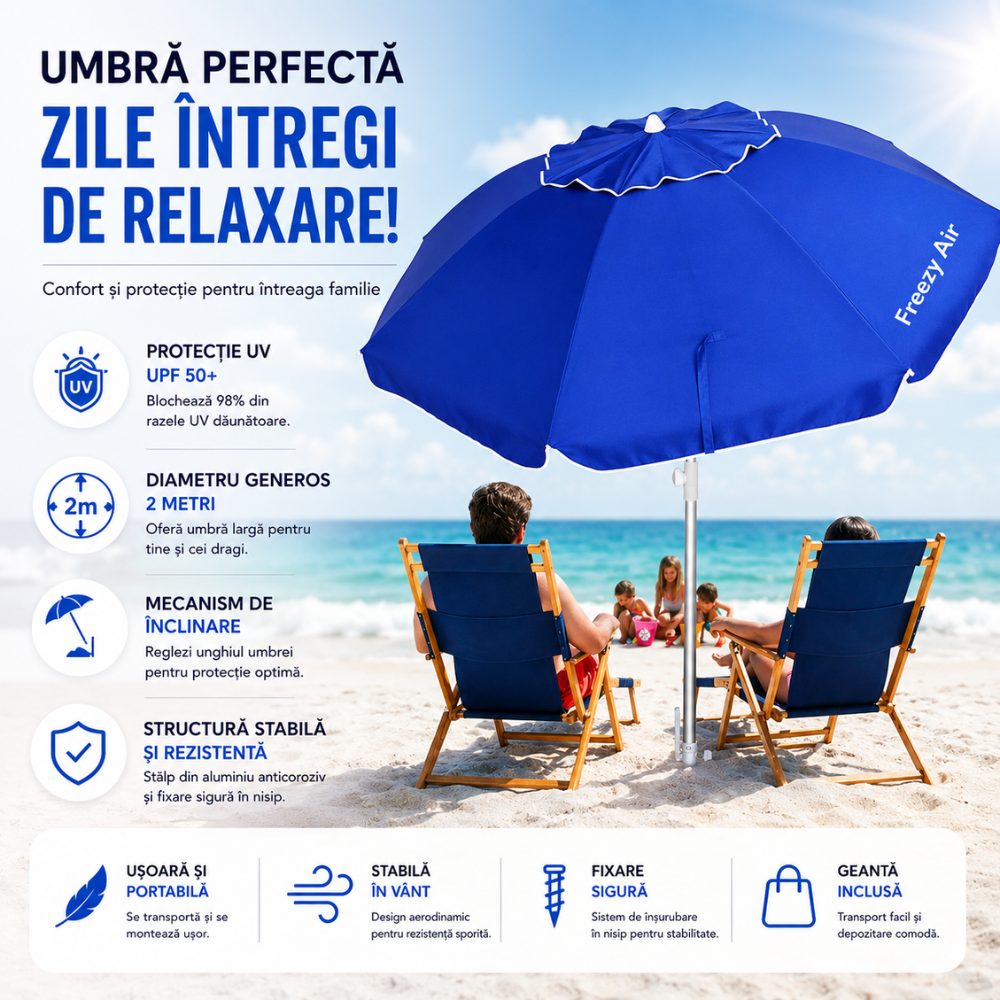 Umbrela de Plaja Freezy Air AquaShade