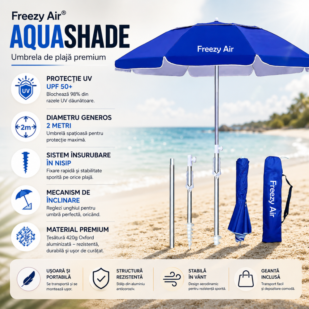 Umbrela de Plaja Freezy Air AquaShade