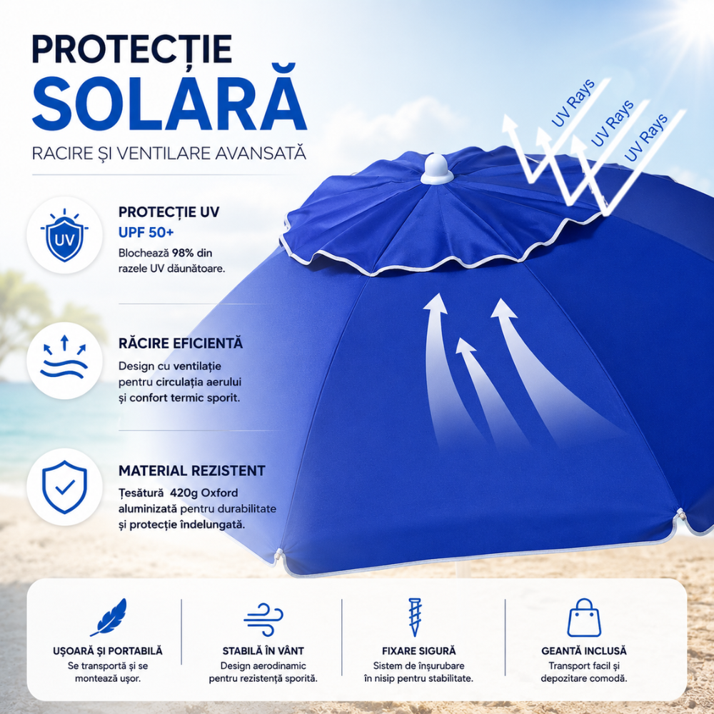 Umbrela de Plaja Freezy Air AquaShade