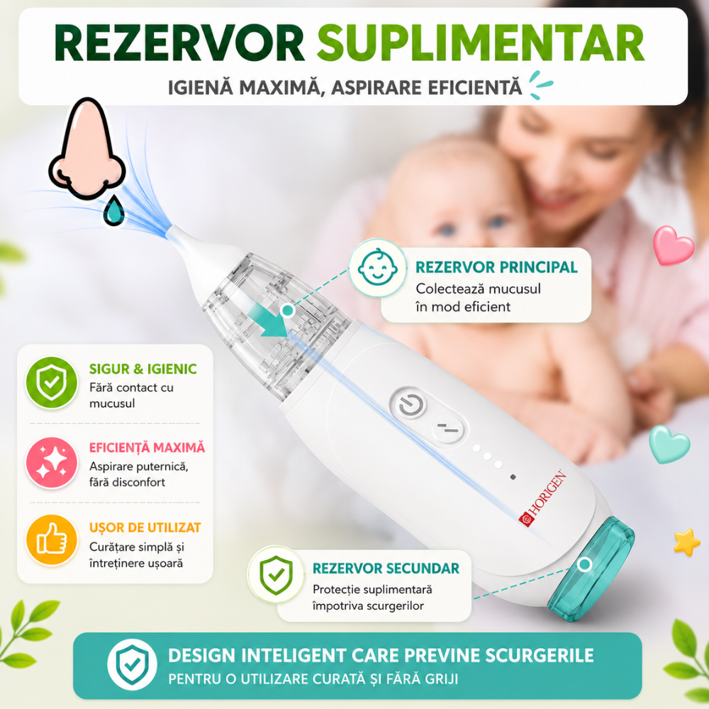 Aspirator nazal electric Horigen Nose Buddy