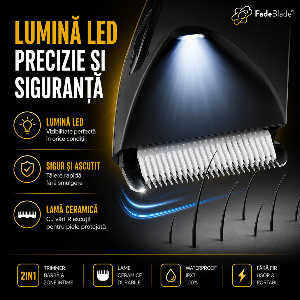 Masina de Tuns 2 in 1 FadeBlade CrownTrim