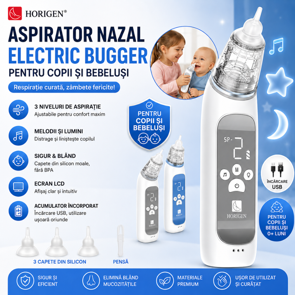 Aspirator nazal electric Horigen Bugger