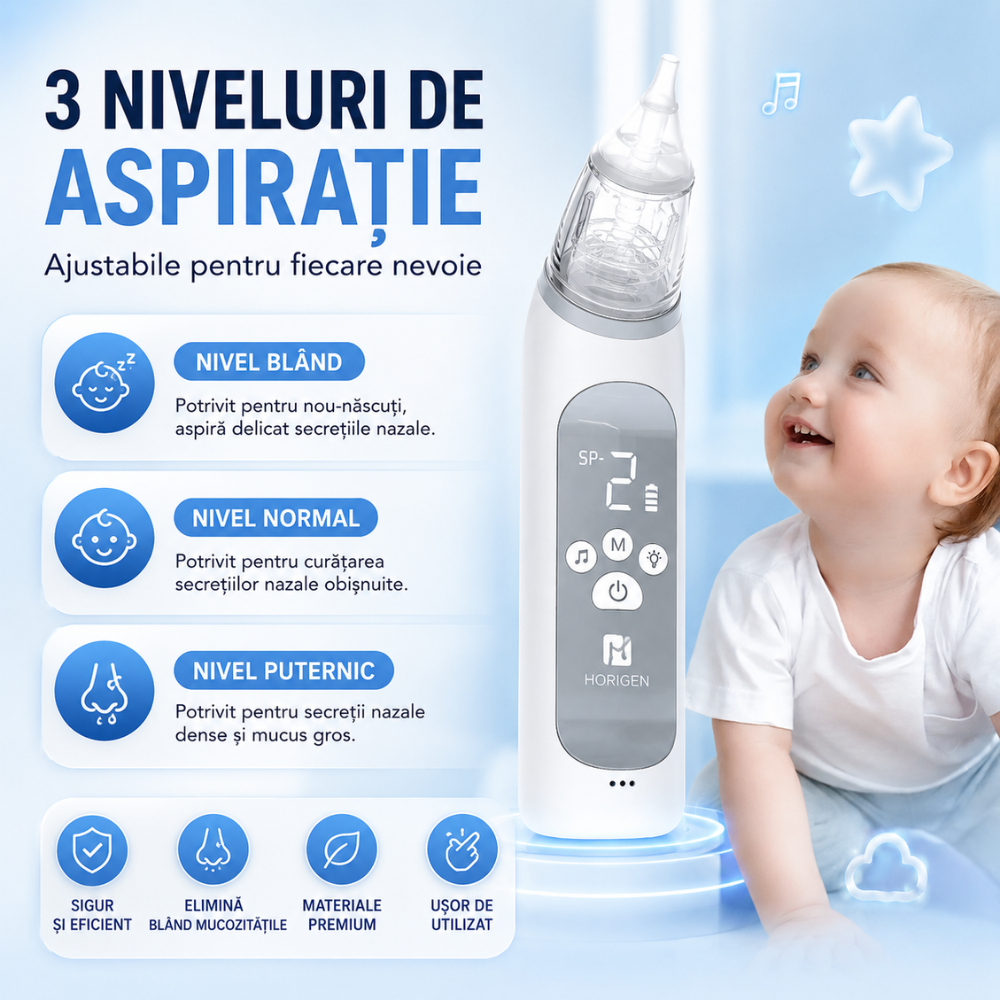 Aspirator nazal electric Horigen Bugger