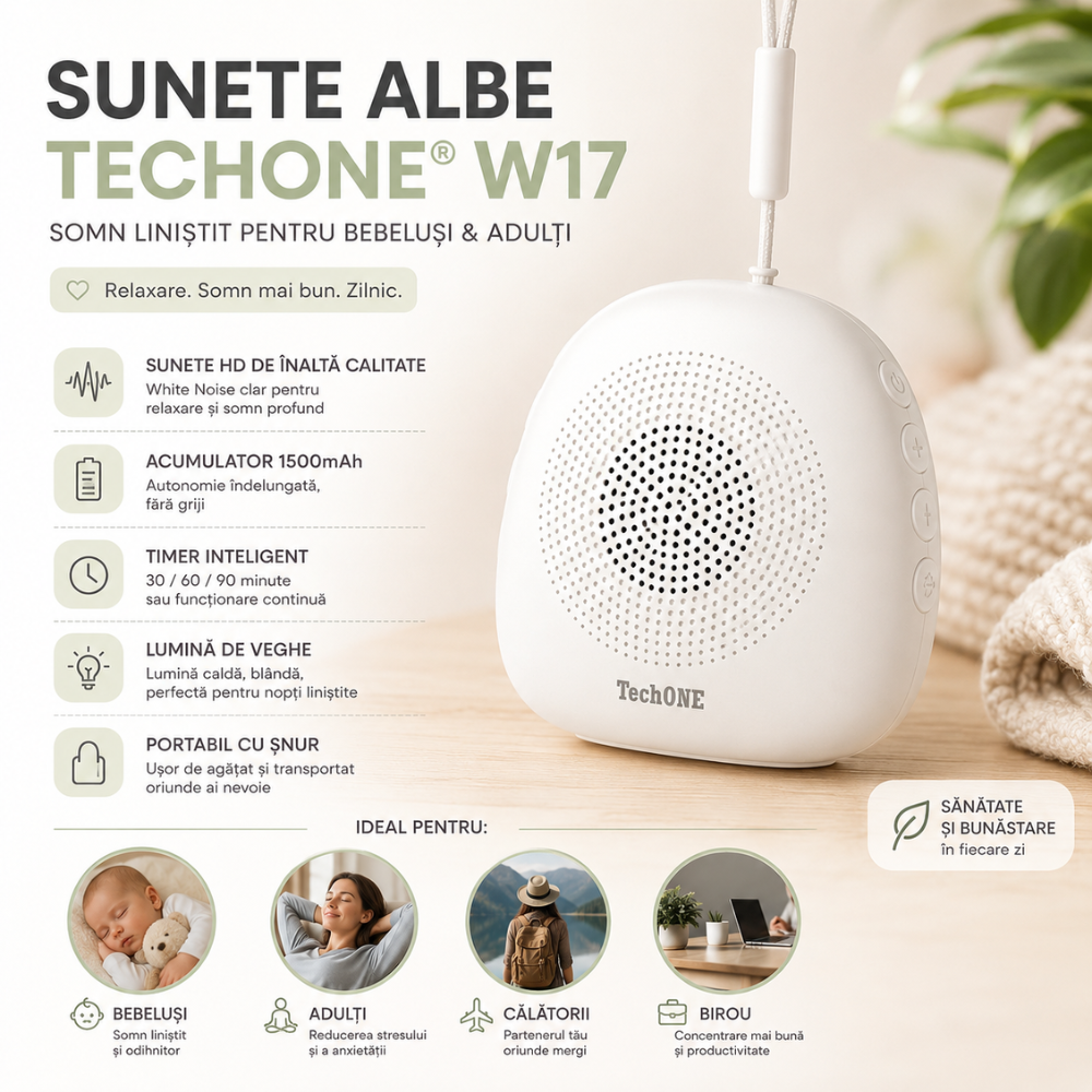Dispozitiv Sunete Albe Techone W17