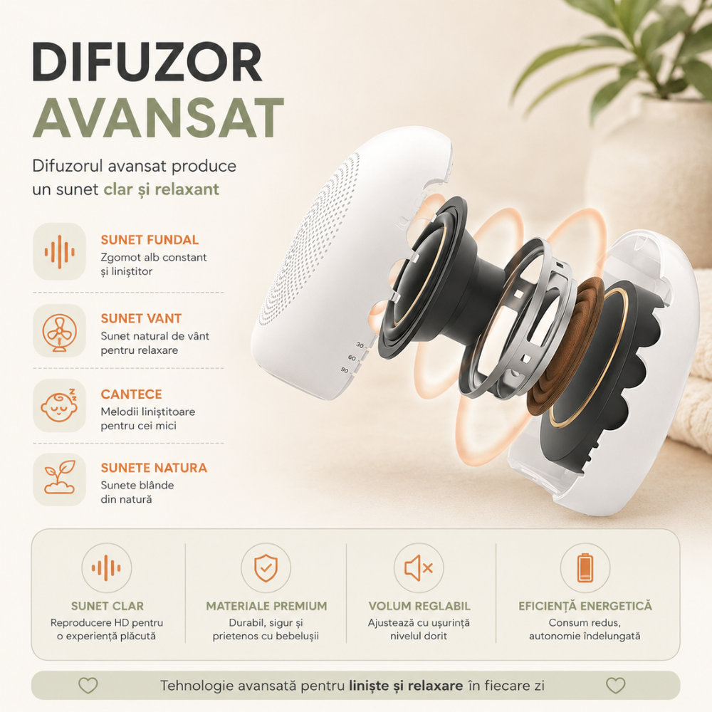 Dispozitiv Sunete Albe Techone W17