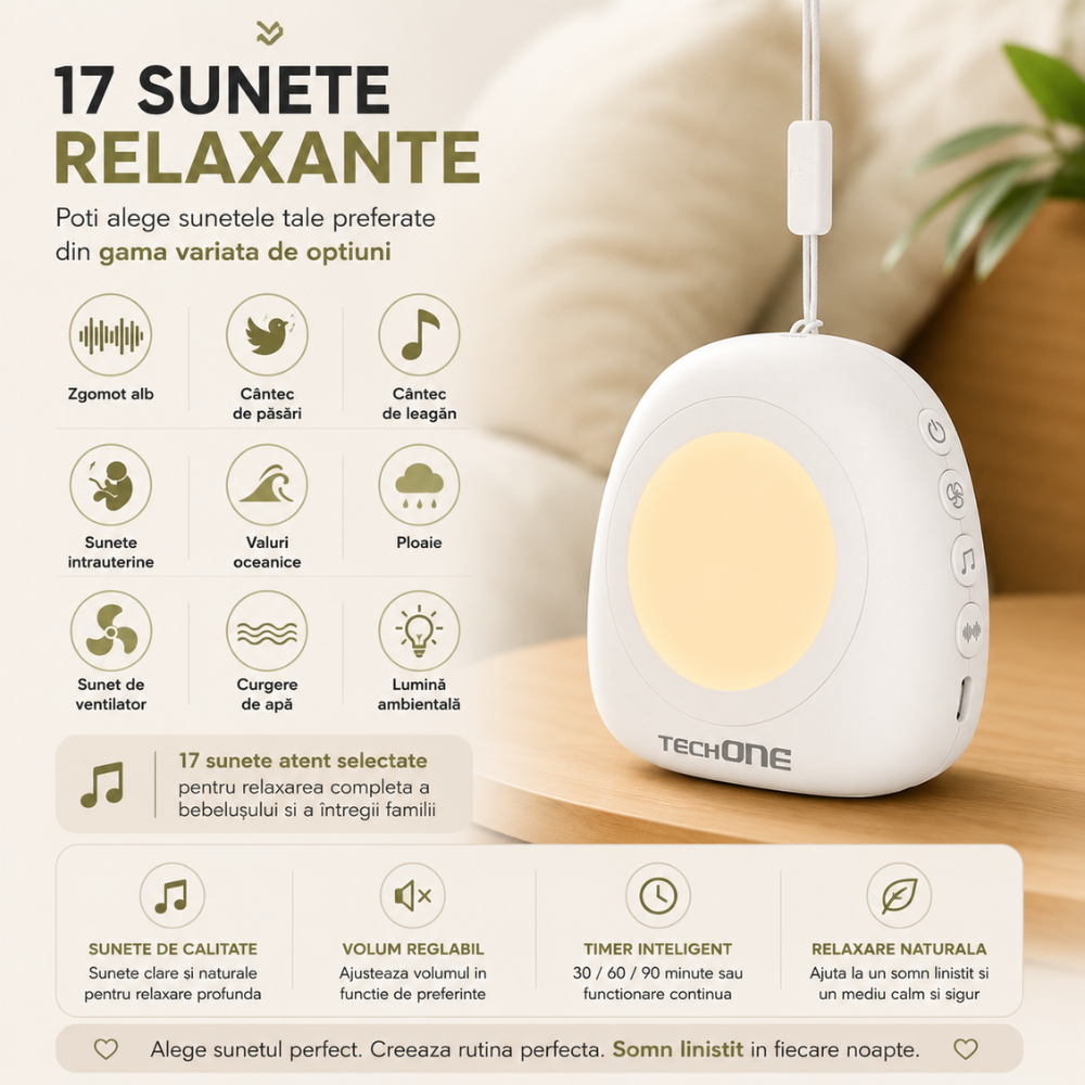Dispozitiv Sunete Albe Techone W17