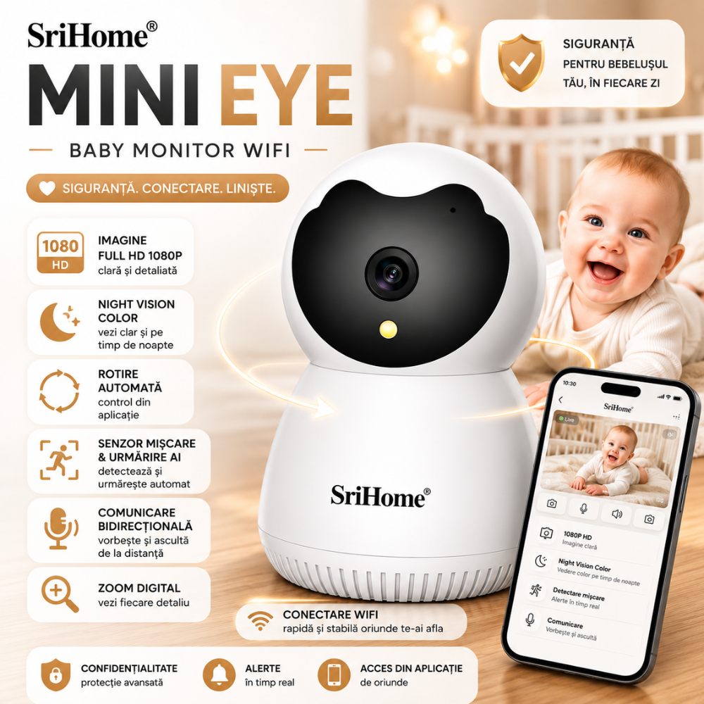 Baby Monitor WIFI SriHome Mini Eye