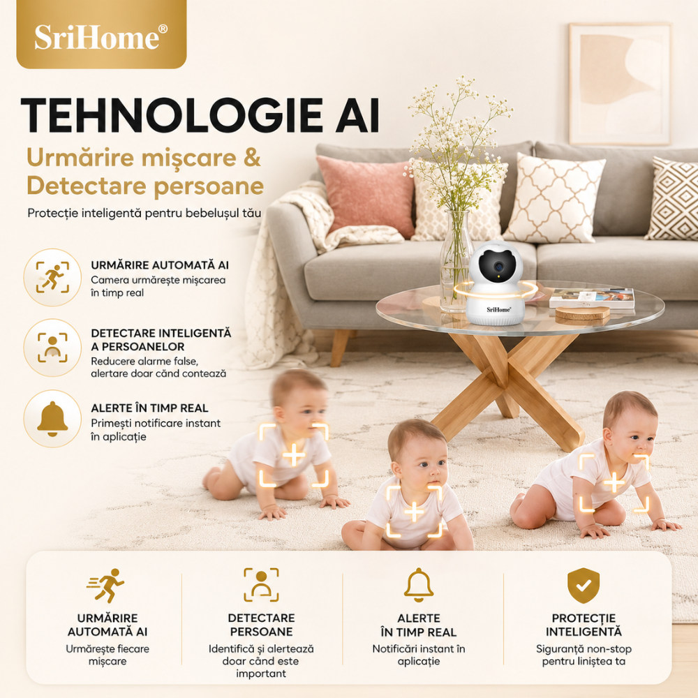 Baby Monitor WIFI SriHome Mini Eye