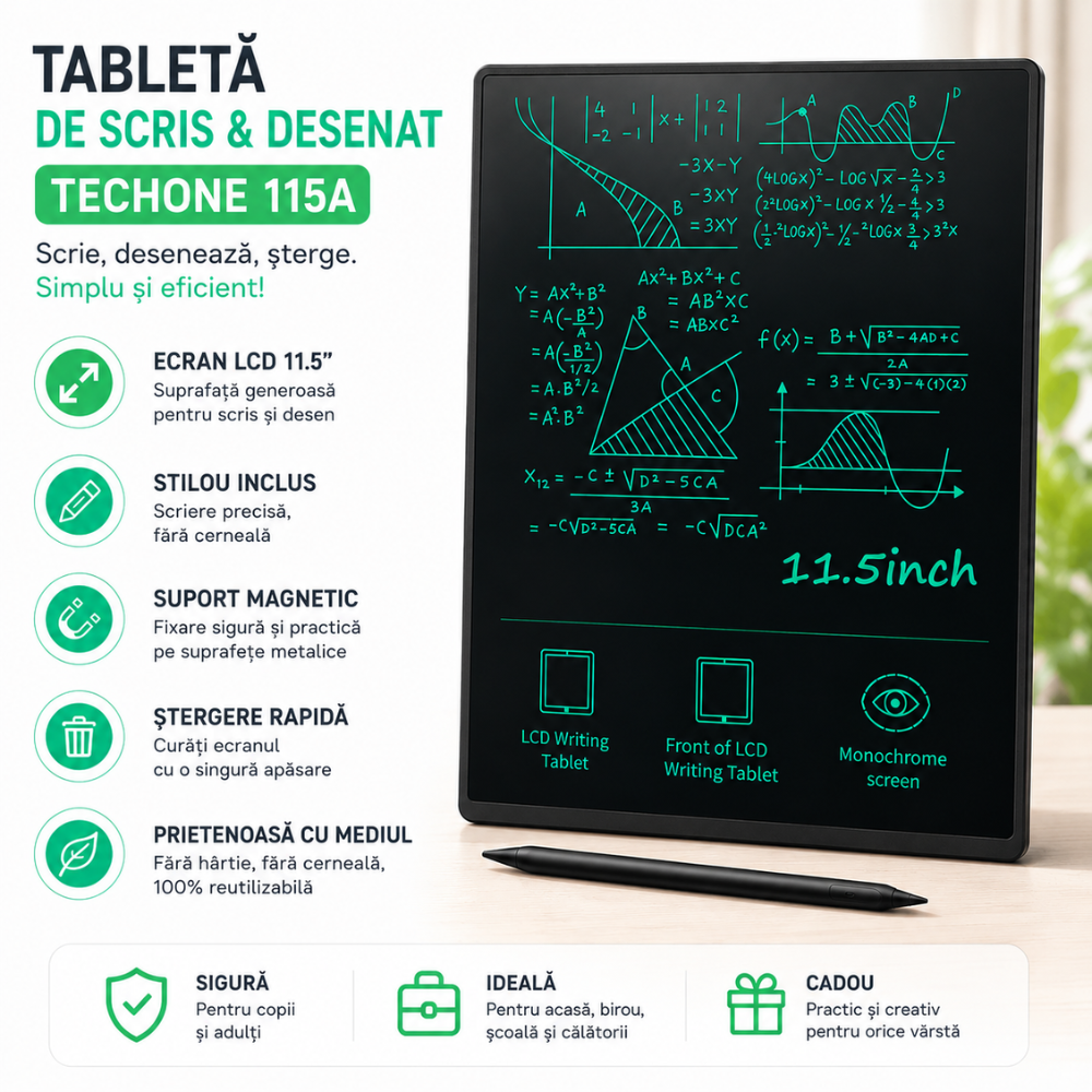 Tableta de scris si desenat Techone 115A 11.5 inch