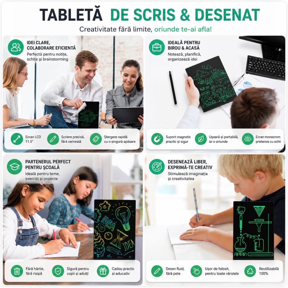 Tableta de scris si desenat Techone 115A 11.5 inch