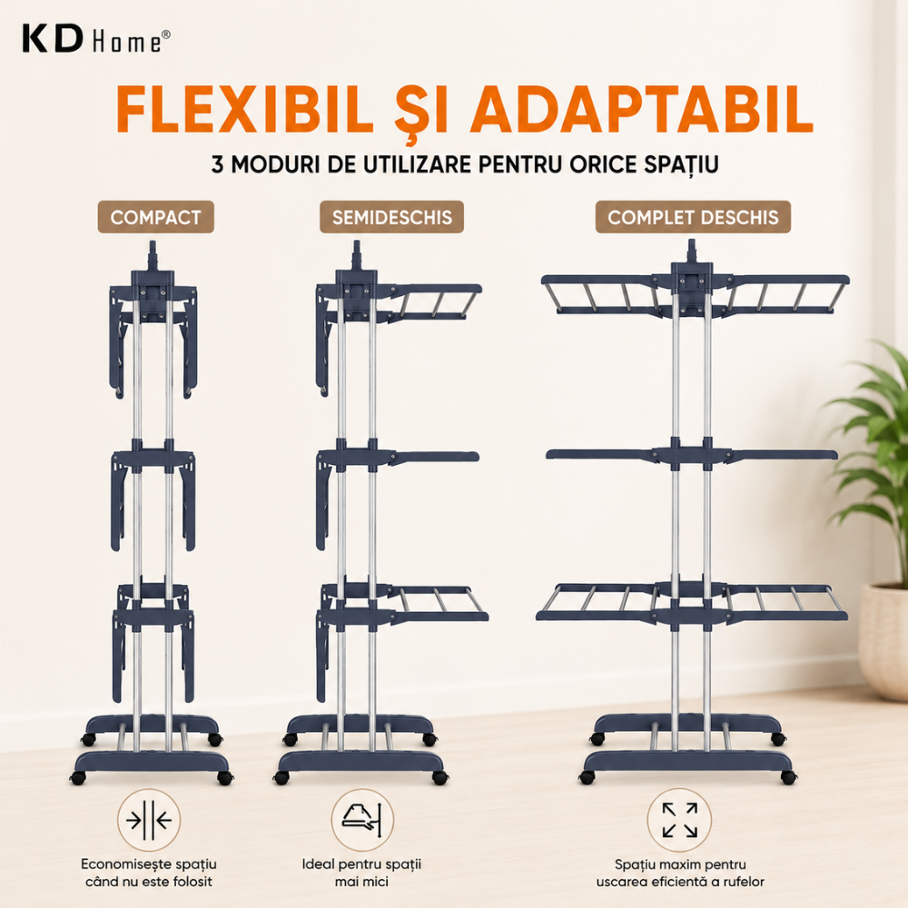 Uscator De Rufe Vertical KD Home DryTower