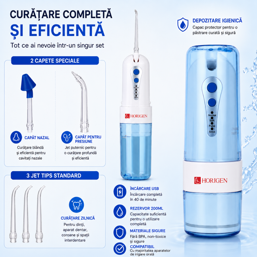 Irigator bucal si oral profesional Horigen V2