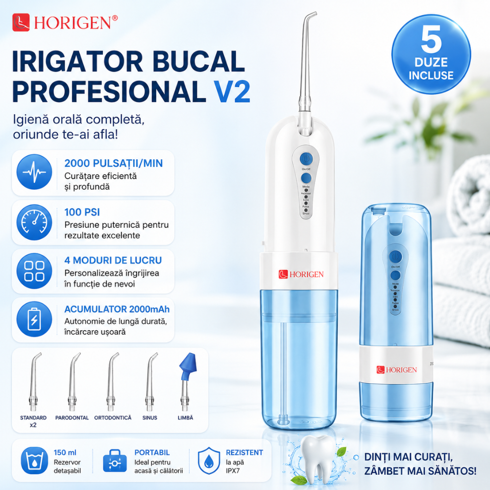 Irigator bucal si oral profesional Horigen V2
