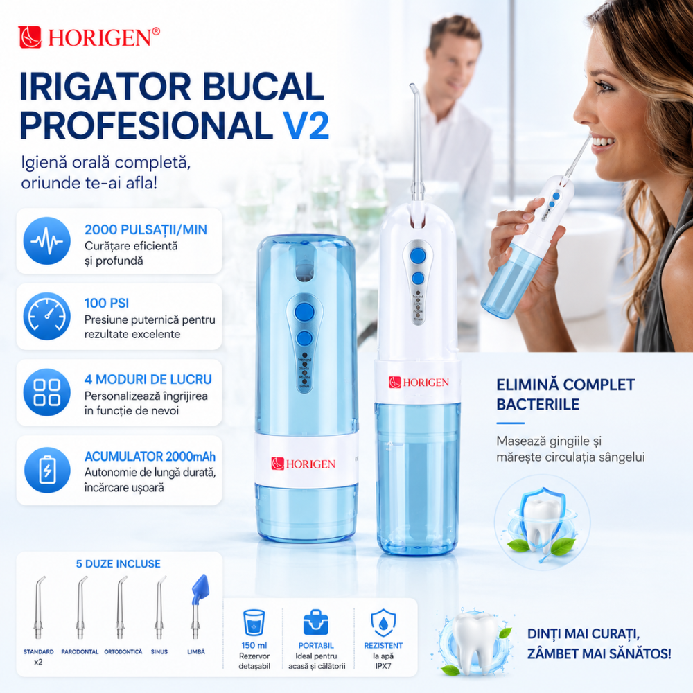 Irigator bucal si oral profesional Horigen V2