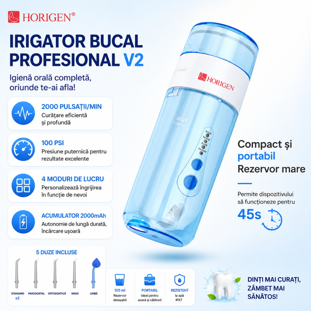 Irigator bucal si oral profesional Horigen V2