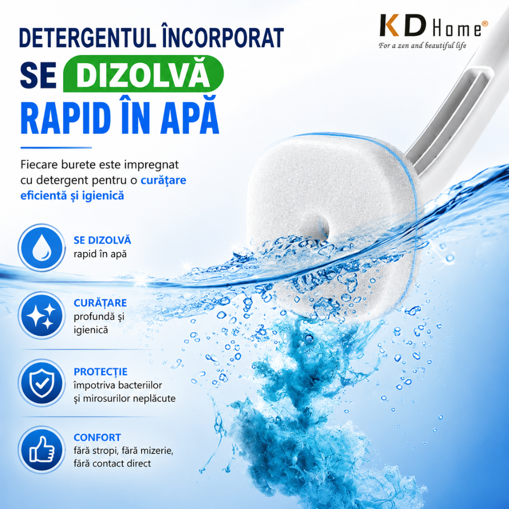 Perie Curatare WC Pentru Toaleta KD Home SnapBrush