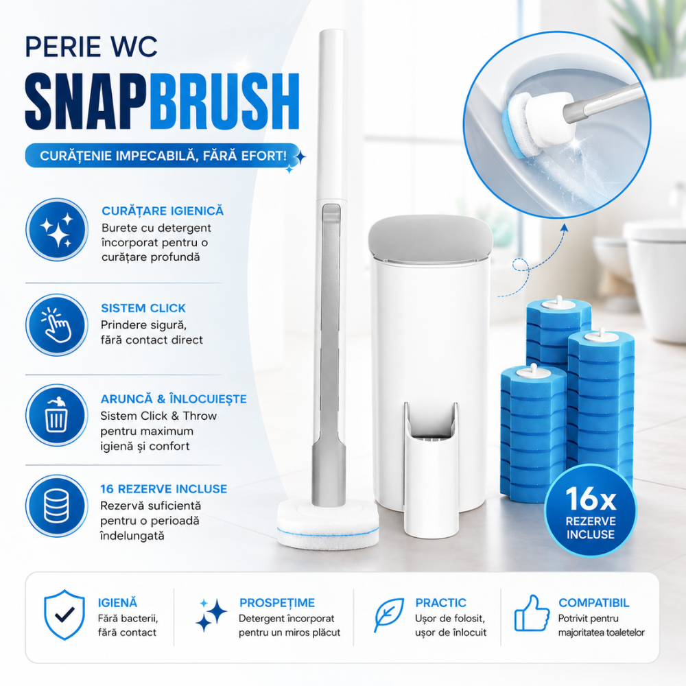 Perie Curatare WC Pentru Toaleta KD Home SnapBrush