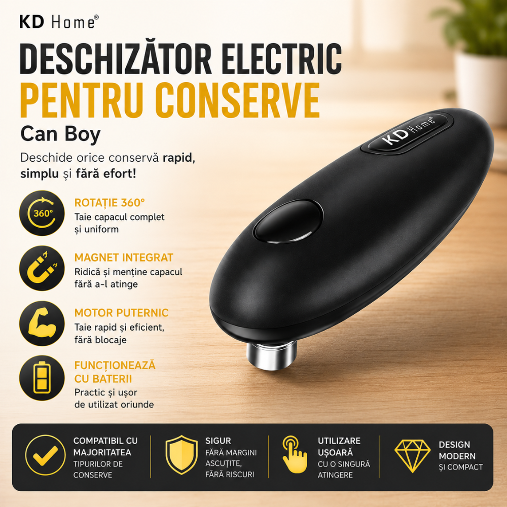 Deschizator Electric Conserve KD Home Can Boy