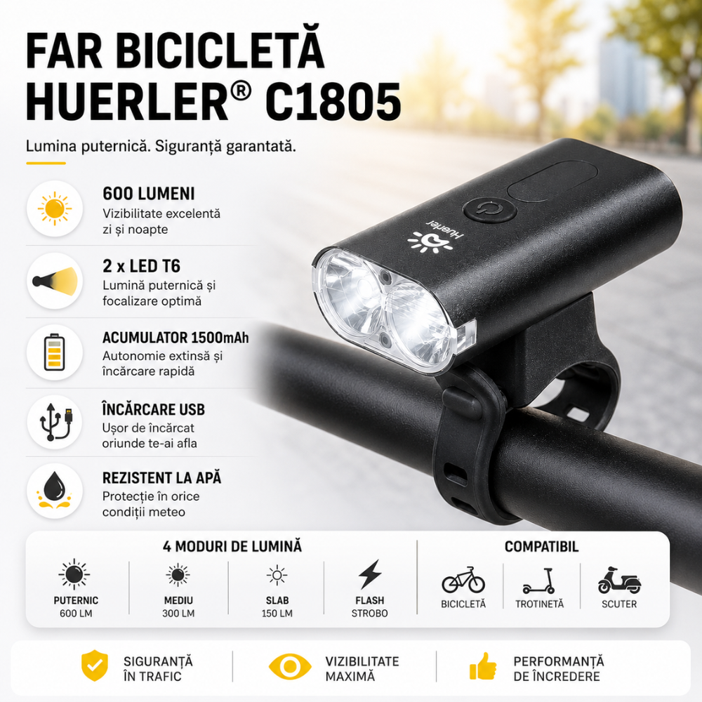 Far bicicleta Huerler C1805