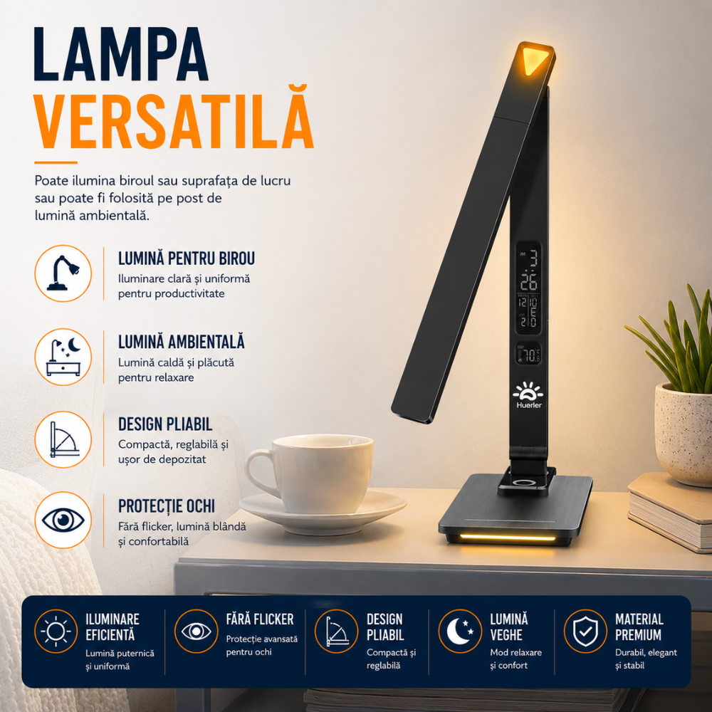 Lampa De Birou LED Huerler Business Pro