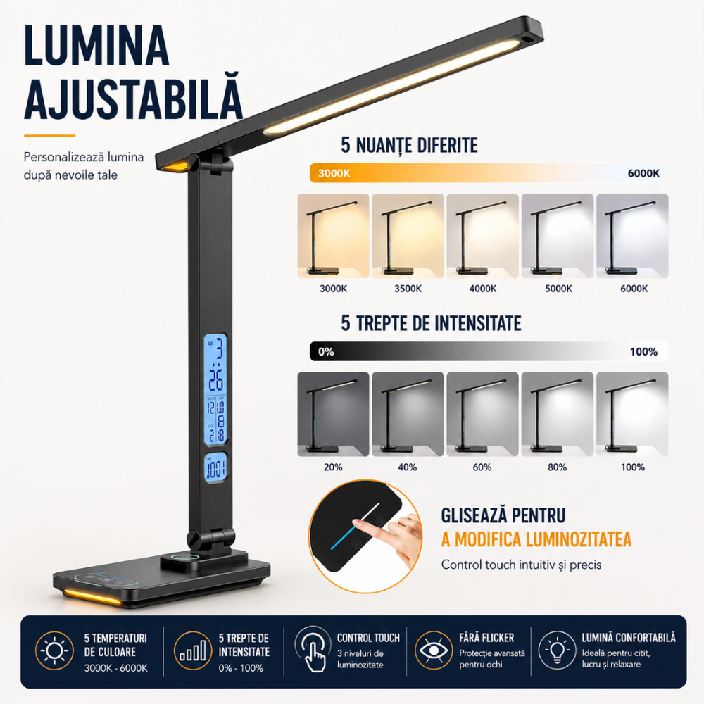 Lampa De Birou LED Huerler Business Pro