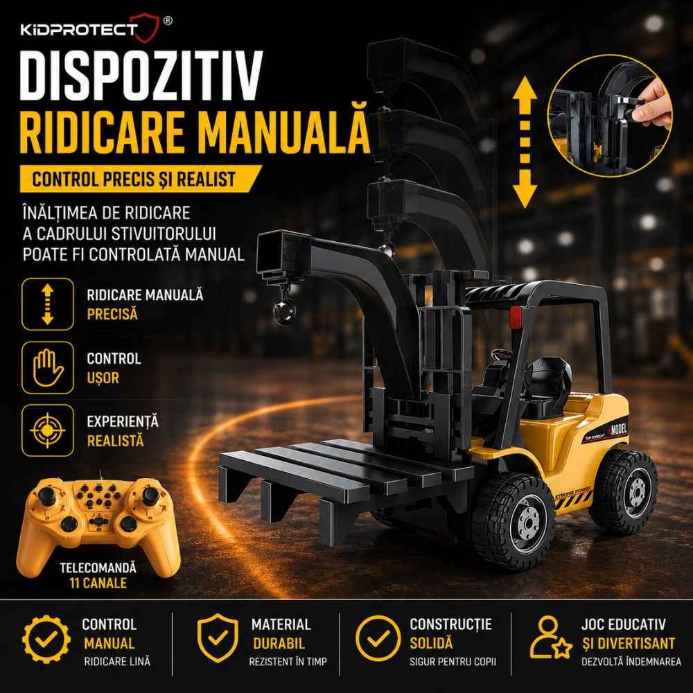 Motostivuitor Super Realista Cu Telecomanda Pentru Copii KidProtect LiftMaster RC Pro