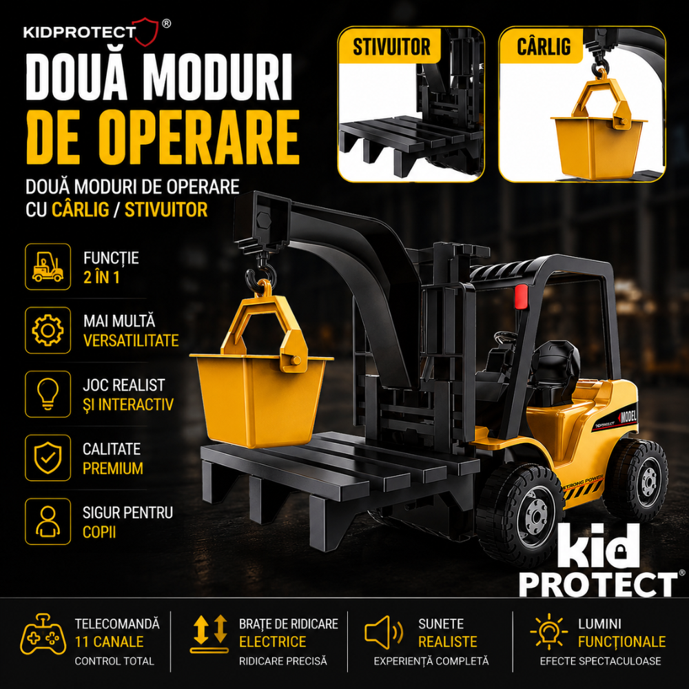 Motostivuitor Super Realista Cu Telecomanda Pentru Copii KidProtect LiftMaster RC Pro