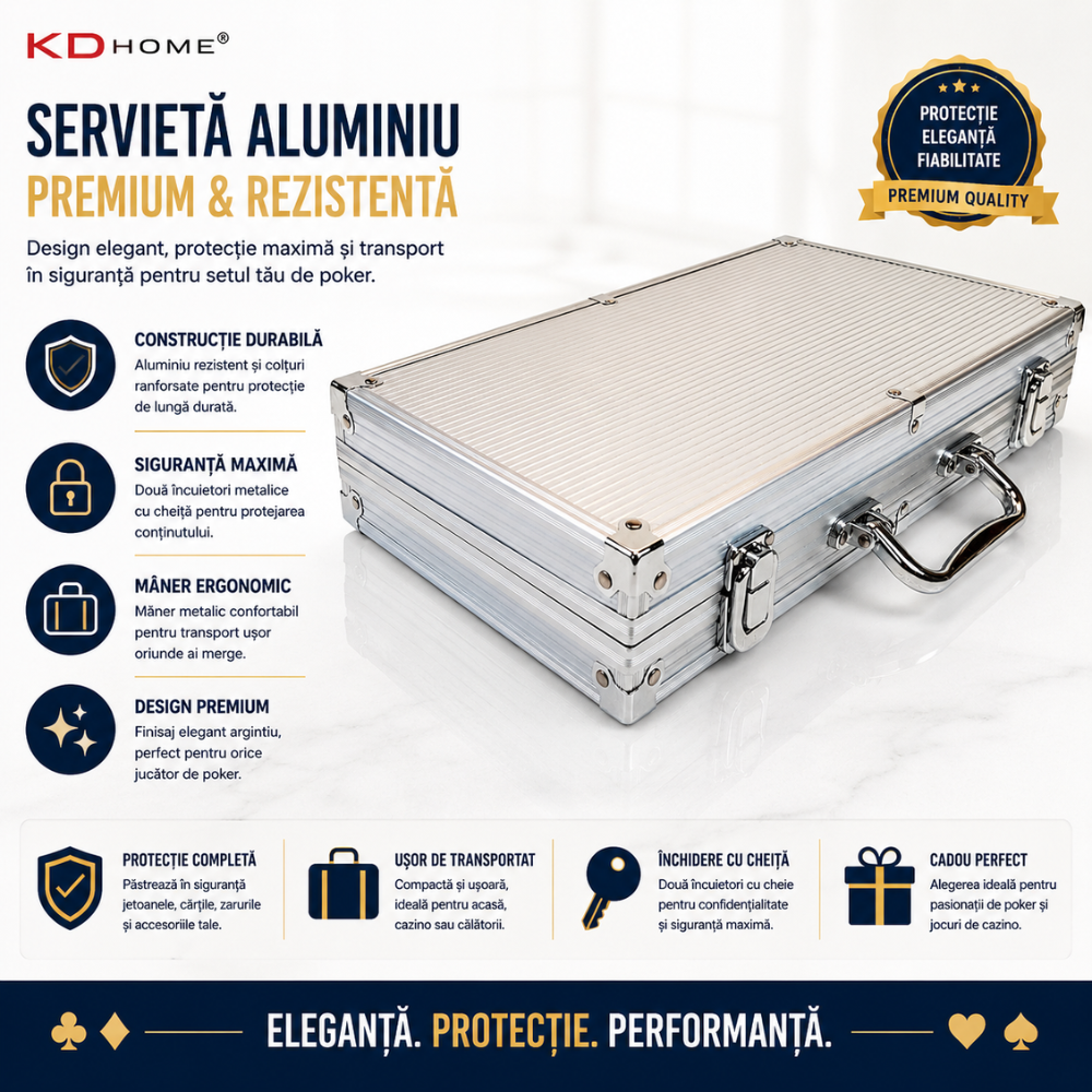 Set Poker Premium KD Home High Roller 300