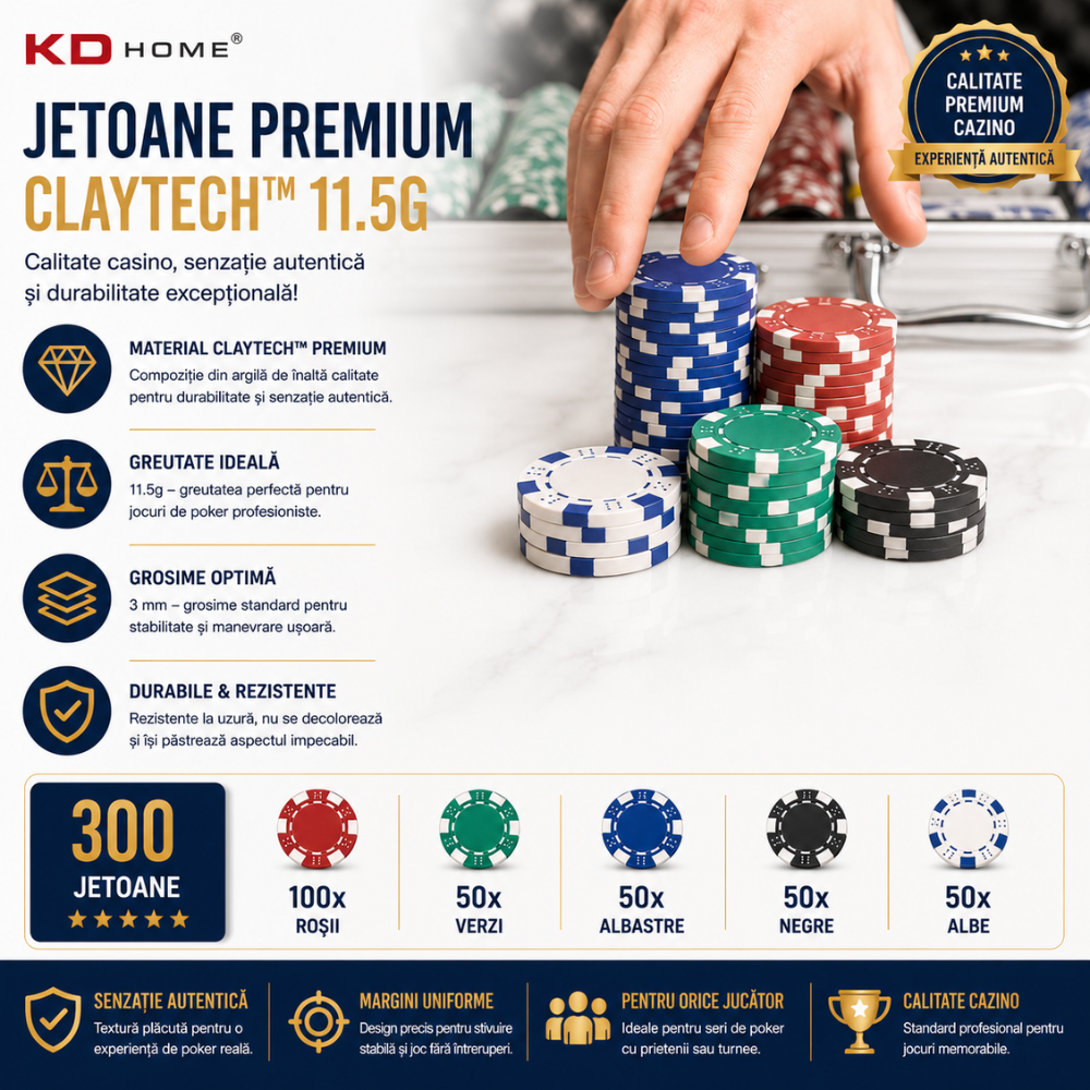Set Poker Premium KD Home High Roller 300