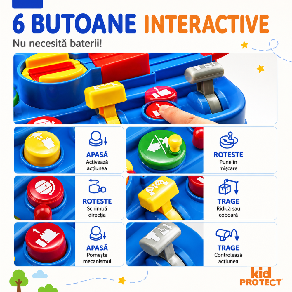 Set Jucarie Interactiva Circuit de Curse KidProtect Rescue City