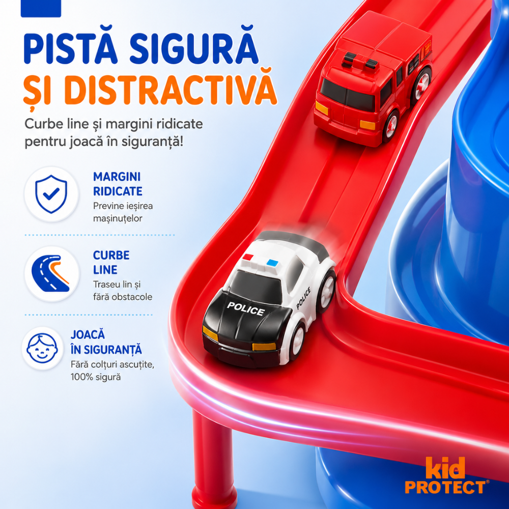 Set Jucarie Interactiva Circuit de Curse KidProtect Rescue City