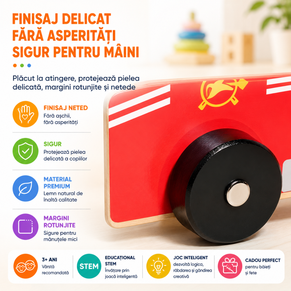 Trusa de Scule Din Lemn Copii Kidprotect Wood Master