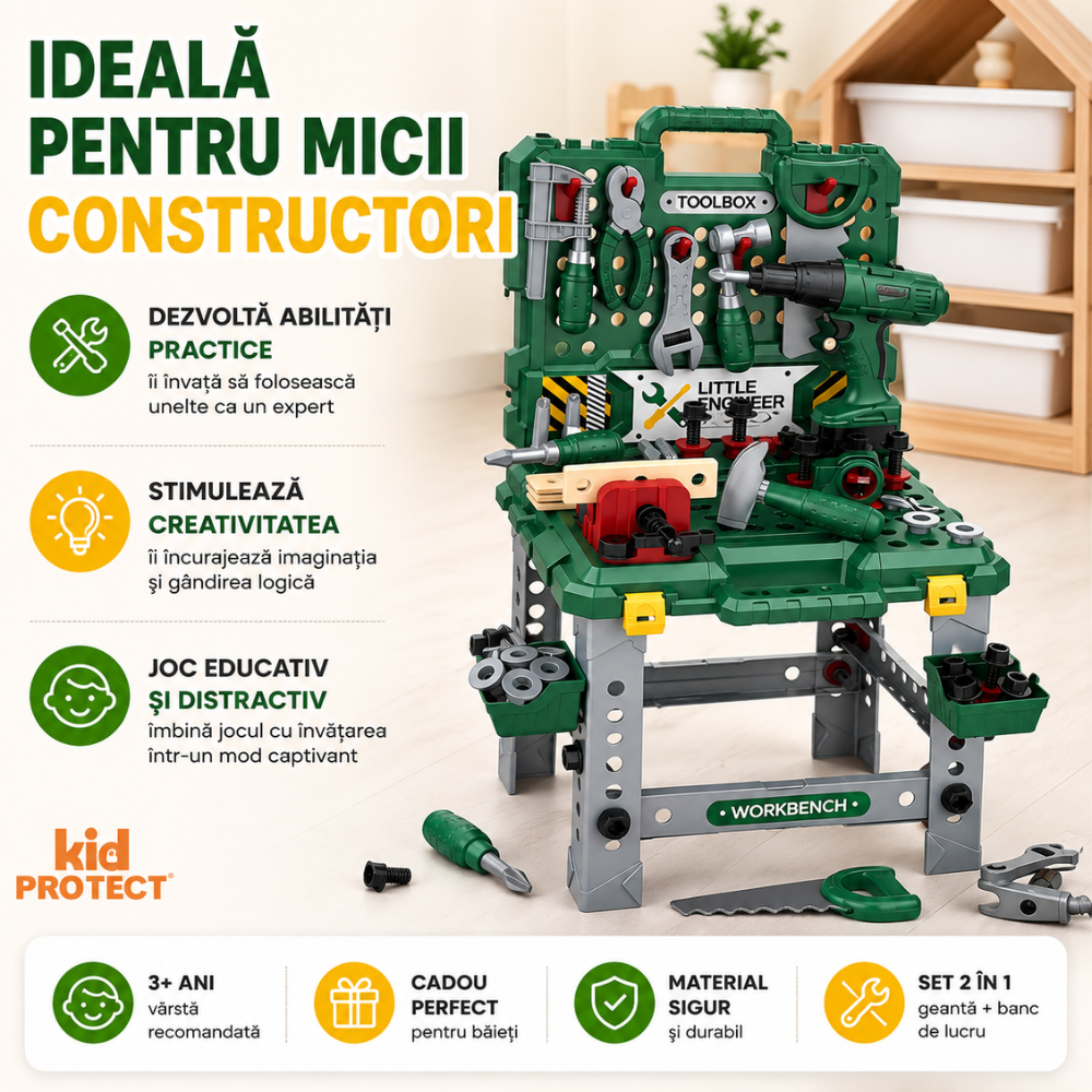 Banc de Lucru Copii Kidprotect Smart Workshop