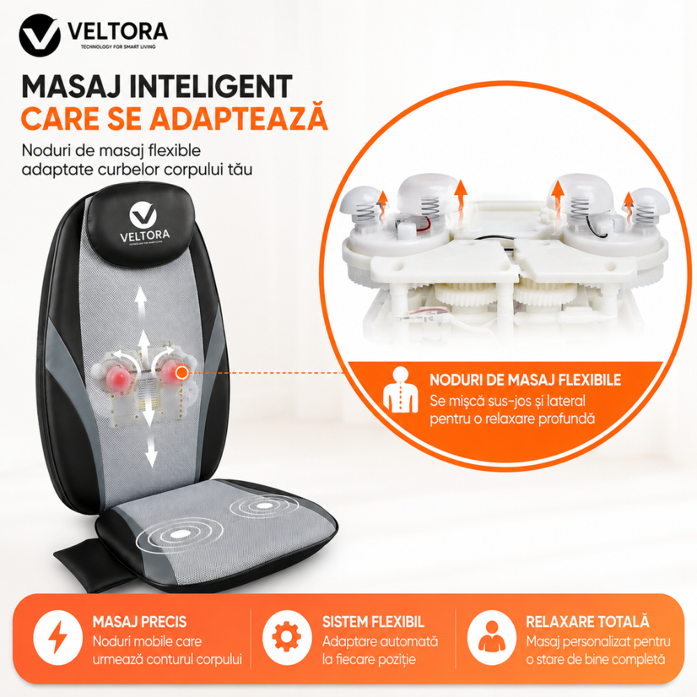 Aparat Profesional Tip Husa Scaun pentru Masaj Veltora RelaxiCover