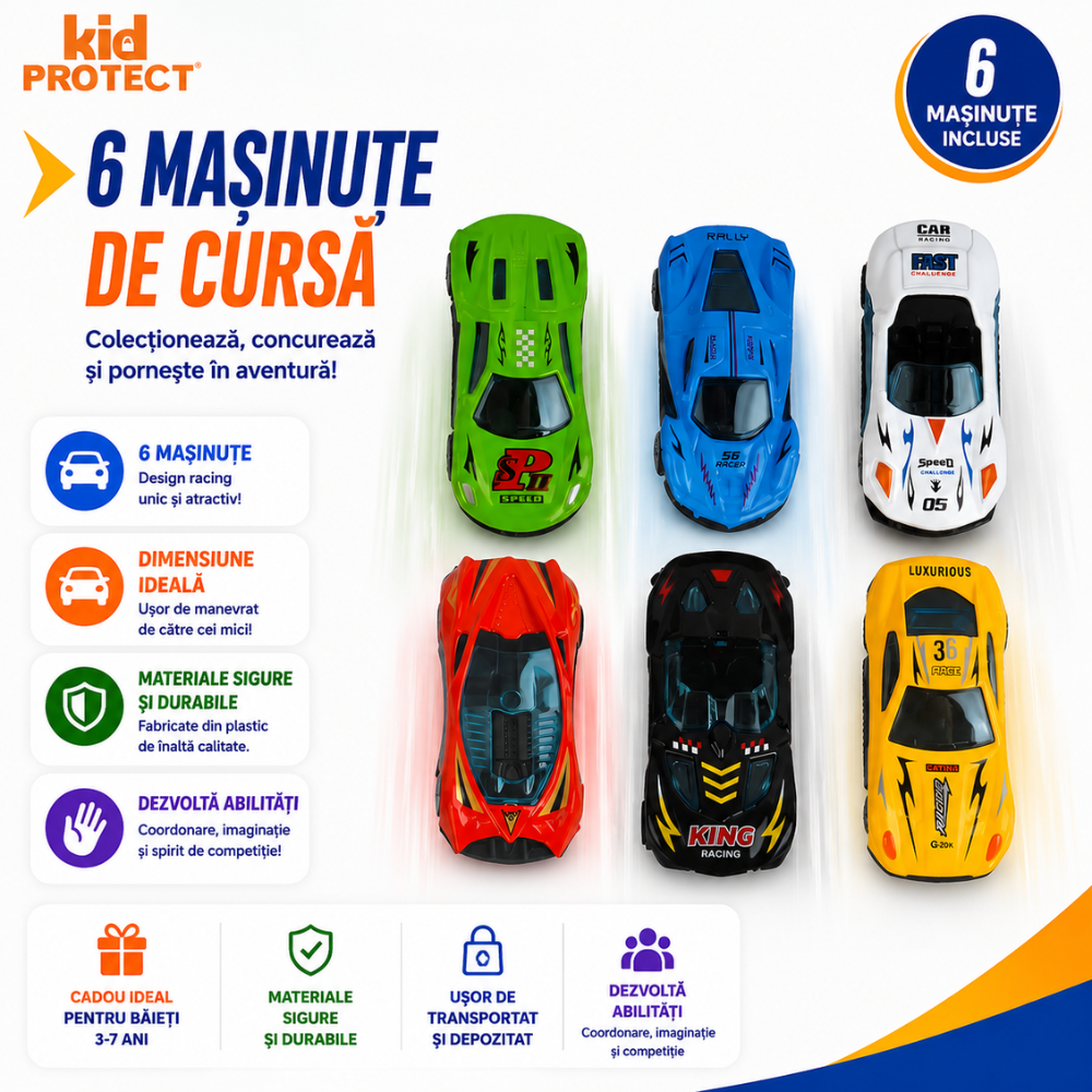 Set Camion Tir De Jucarie Extensibil Pentru Copii Transport, KidProtect Dino Luncher