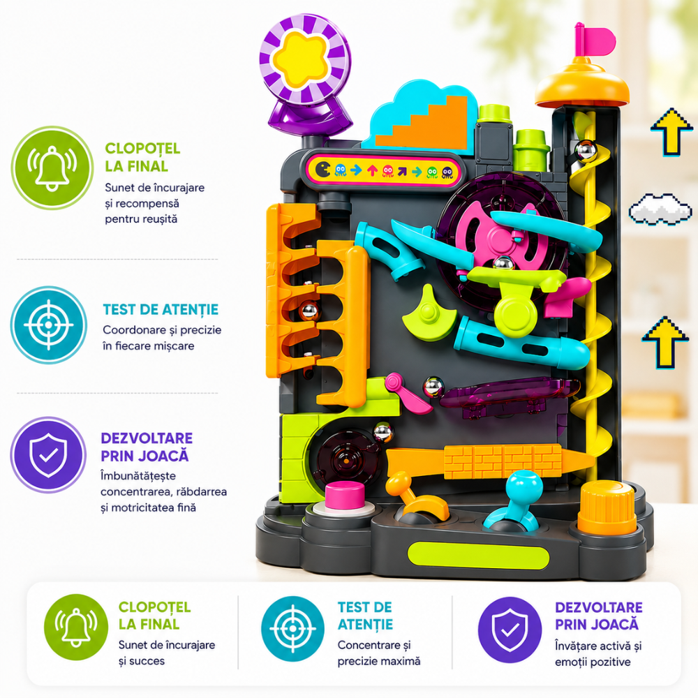 Set Jucarie Interactiva Circuit Bile KidProtect Marble Rush Lab