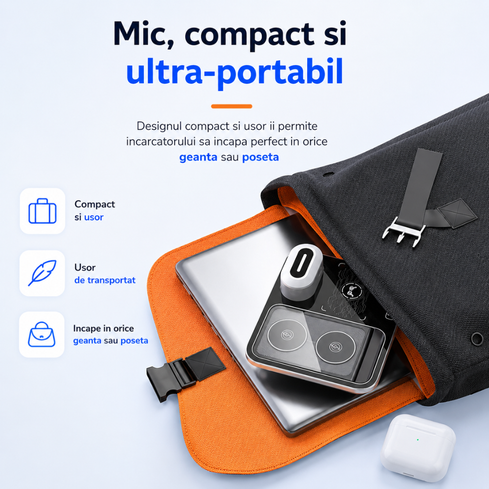 Incarcator Wireless 4 in 1 Universal Loowoko R12