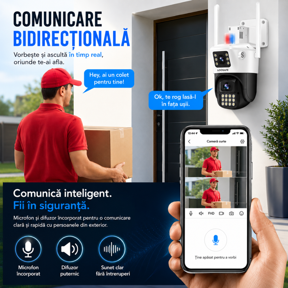 Camera de Supraveghere Dubla Wireless CCTV Loosafe 80MX