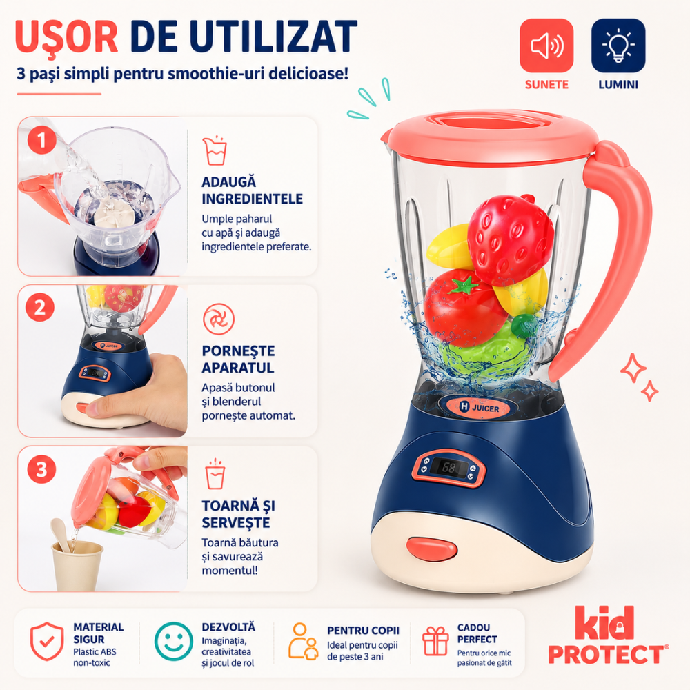Set Accesorii Bucatarie Copii KidProtect Little Barista Kitchen