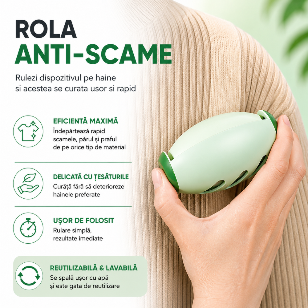 Rola Reutilizabila din Silicon KD Home CleanSwipe, Verde