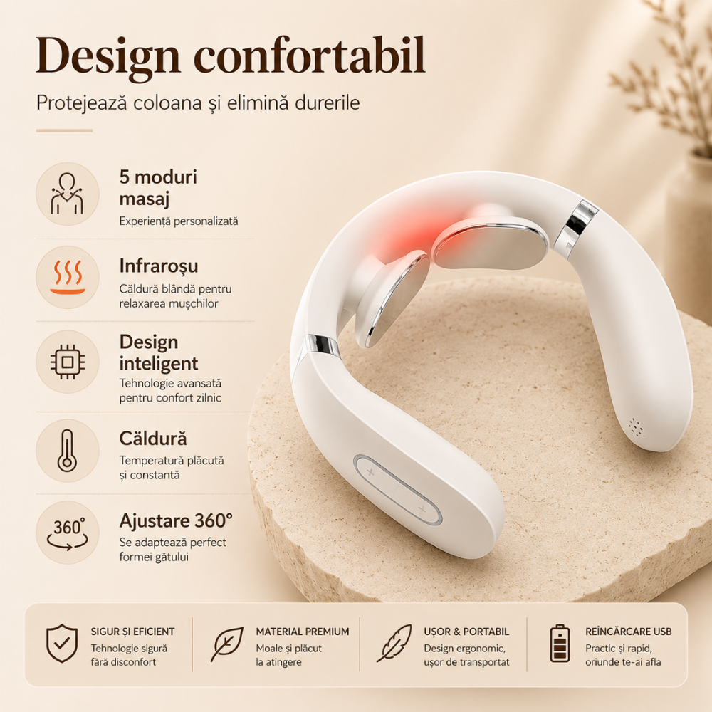 Dispozitiv de masaj cervical Horigen NX-N301