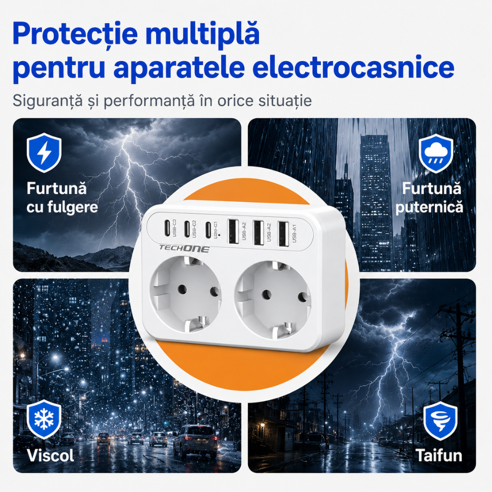 Prelungitor Stecher Dublu Techone Hub