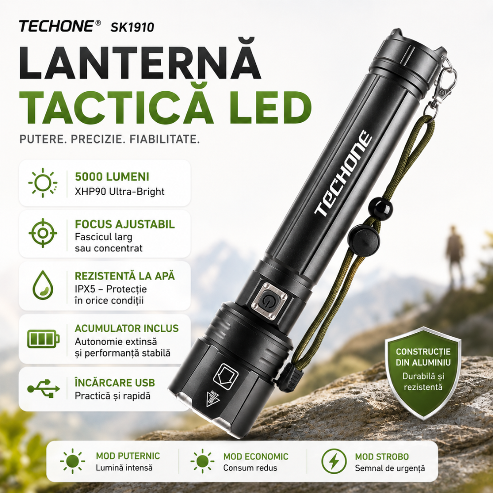 Lanterna tactica LED Techone SK1910