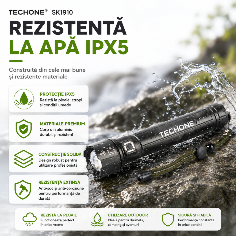 Lanterna tactica LED Techone SK1910