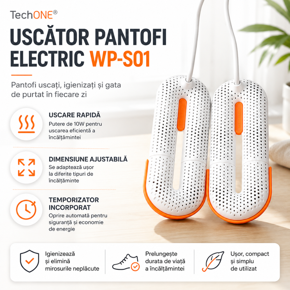 Uscator pantofi electric TechONE WP-S01