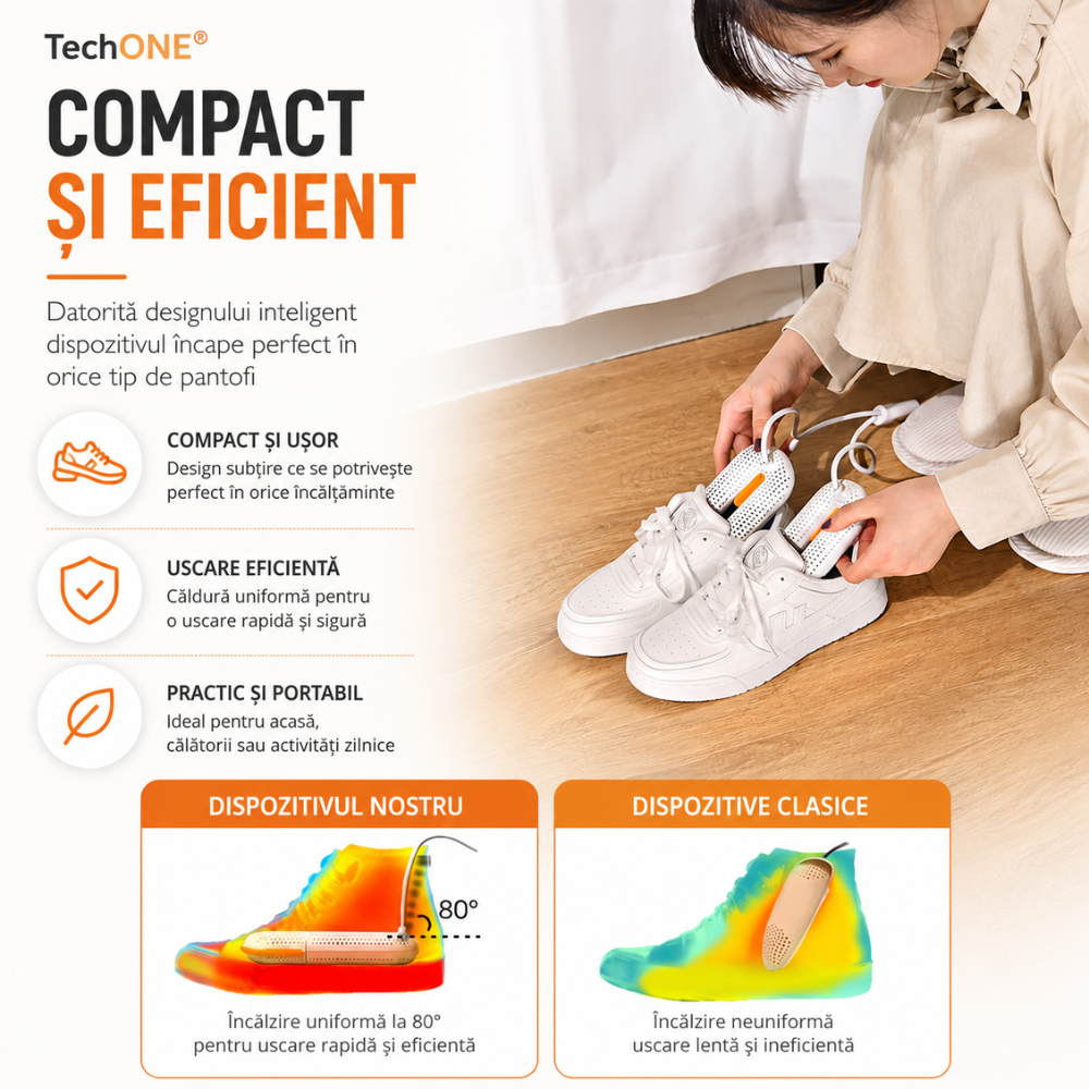 Uscator pantofi electric TechONE WP-S01