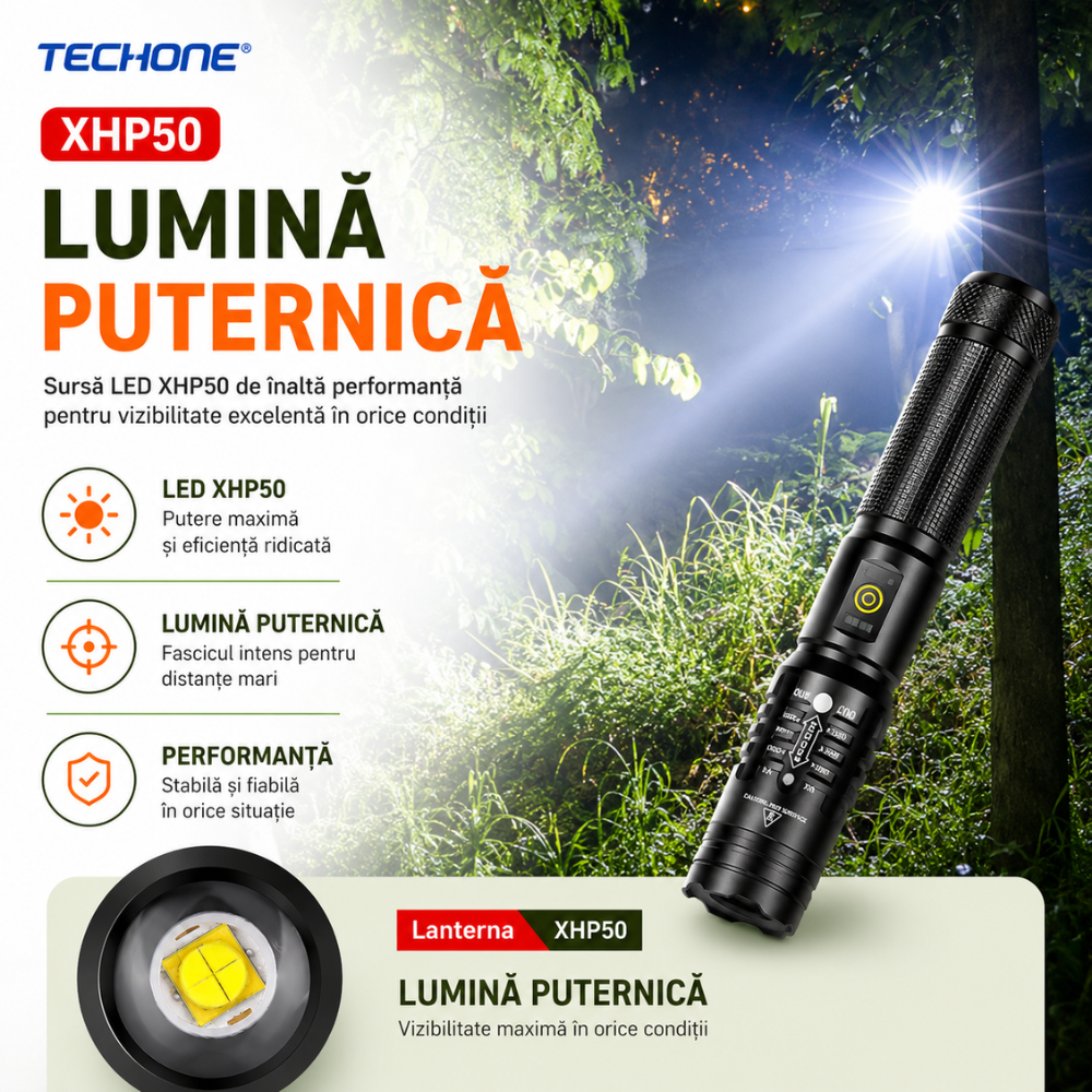 Lanterna LED Techone SK1919