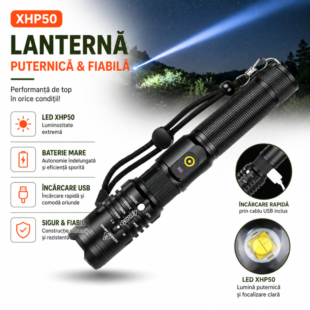 Lanterna LED Techone SK1919