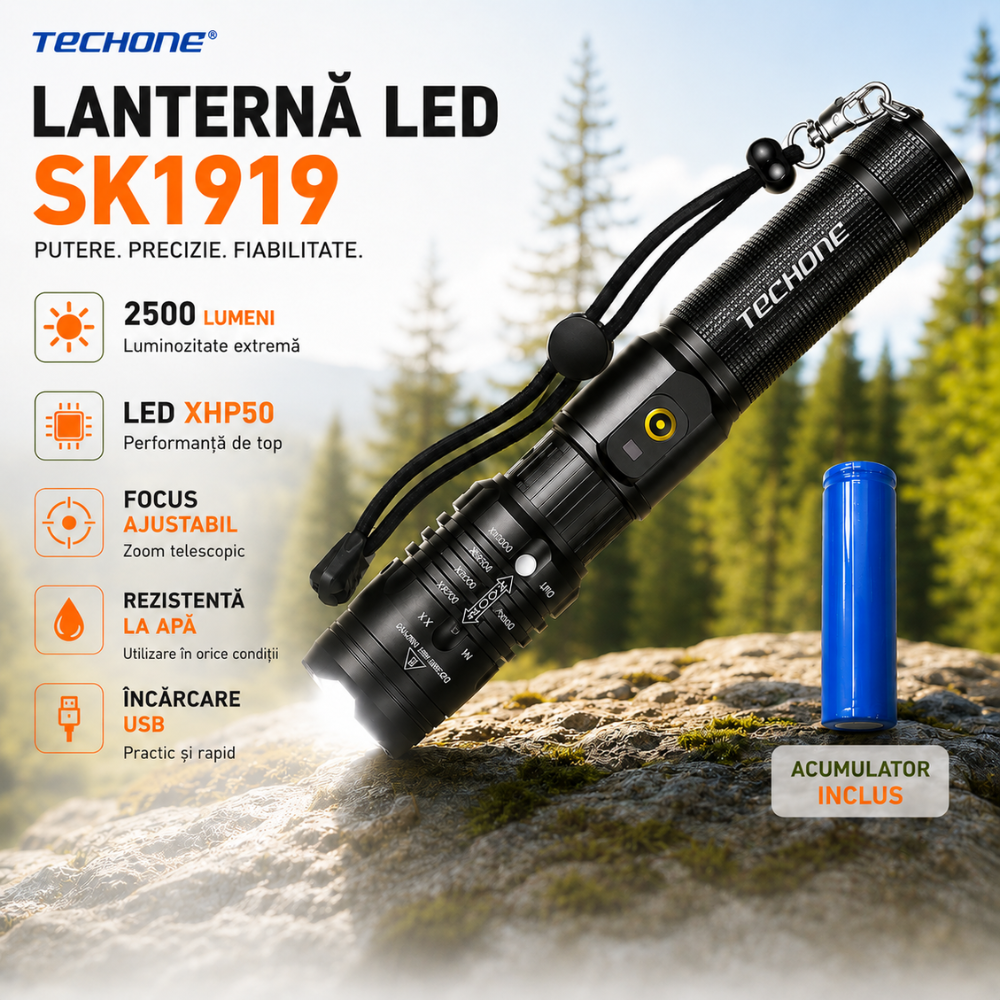 Lanterna LED Techone SK1919