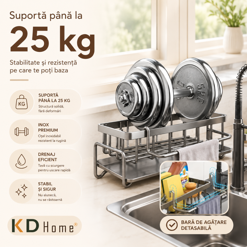 Suport Burete Tip Organizator Bucatarie KD Home Spongie